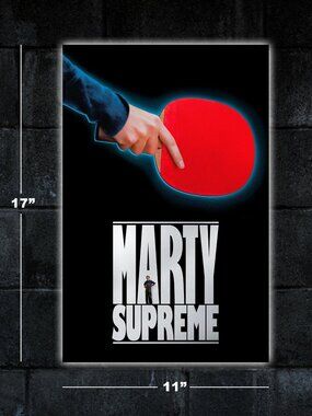 Marty Supreme movie poster - 11x17 wall art print merch Timothee Chalamet A24